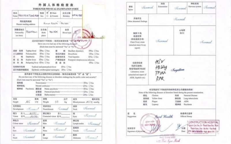 Bí Kíp Khám Sức Khỏe Đi Du Học Trung Quốc Thuận Lợi