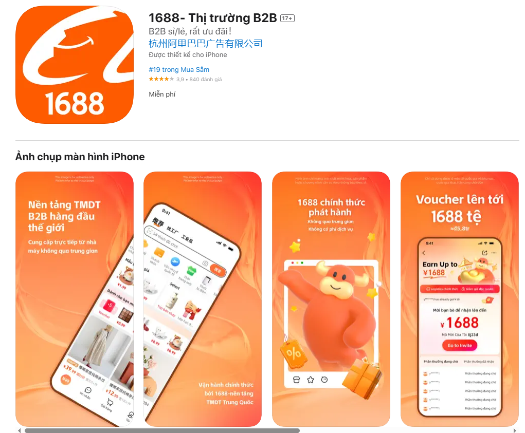 app mua hàng Trung Quốc